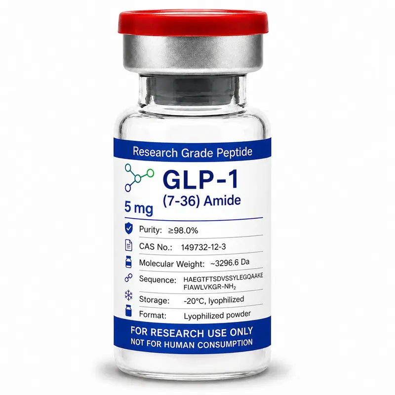 GLP-1 (7-36) Amide research peptide vial