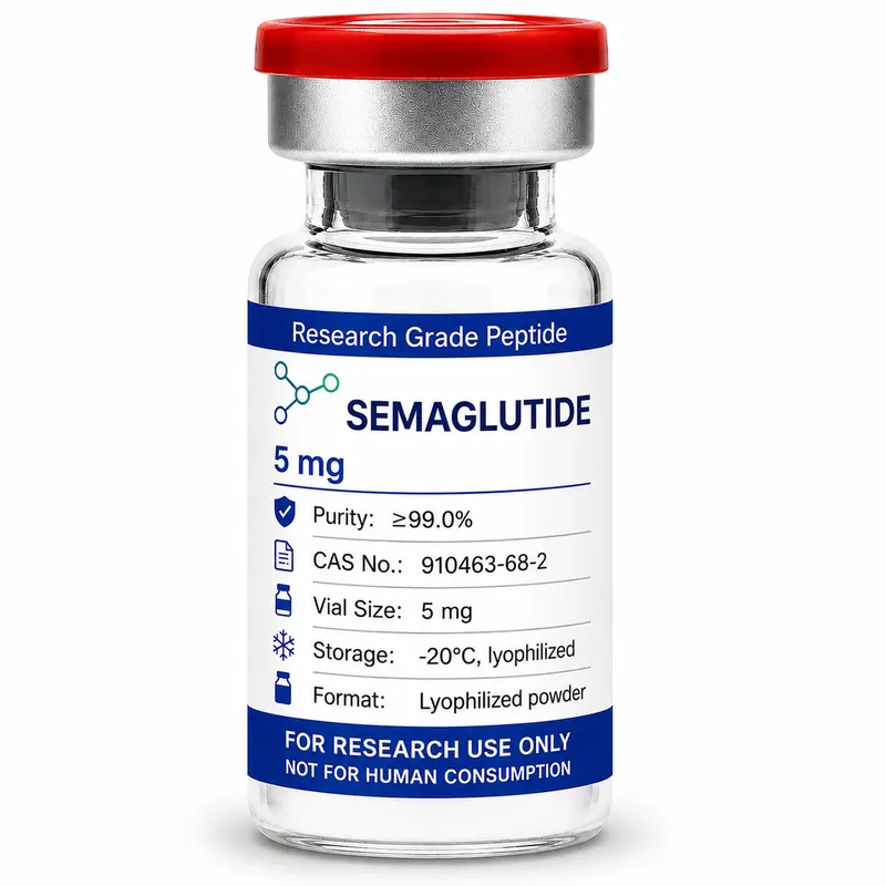 Semaglutide research peptide vial